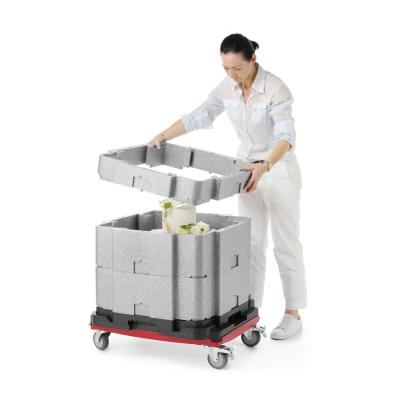 Multifunkční izolovaná nádoba Cam GoBox, Cambro, Světle šedá, 641x641x(H)754mm | EPPMFBE122110